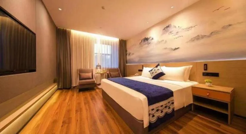 Bed in Rezen Hotel Huaxia Xiamen