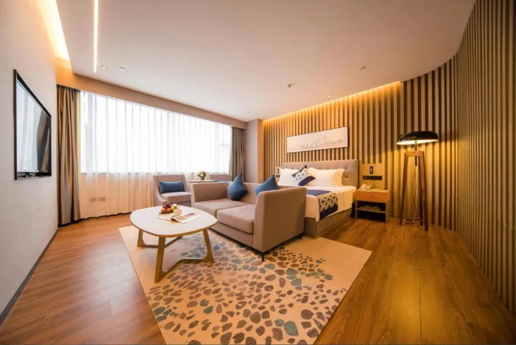 Bed in Rezen Hotel Huaxia Xiamen