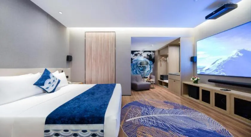 Bed in Rezen Hotel Huaxia Xiamen
