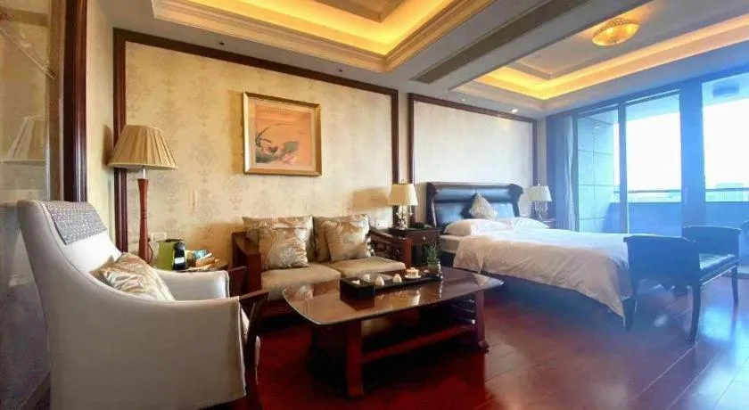 Bed in Hangzhou Lingtao Pavilion Hotel