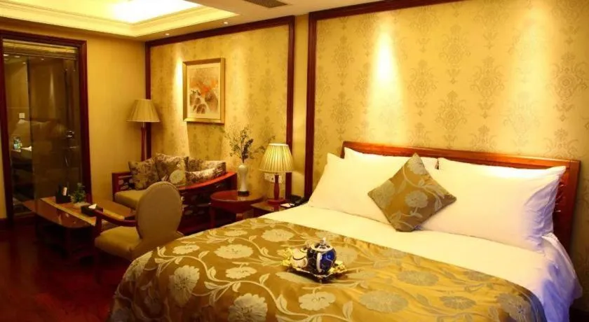 Bed in Hangzhou Lingtao Pavilion Hotel