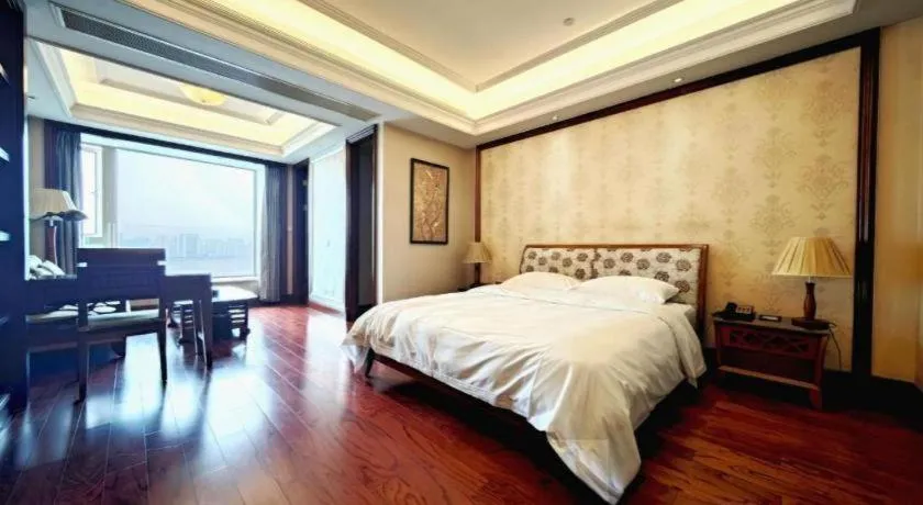 Bed in Hangzhou Lingtao Pavilion Hotel