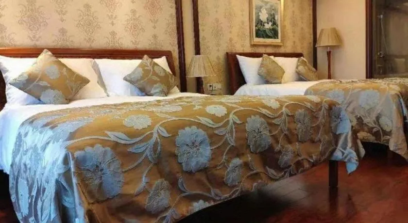 Bed in Hangzhou Lingtao Pavilion Hotel