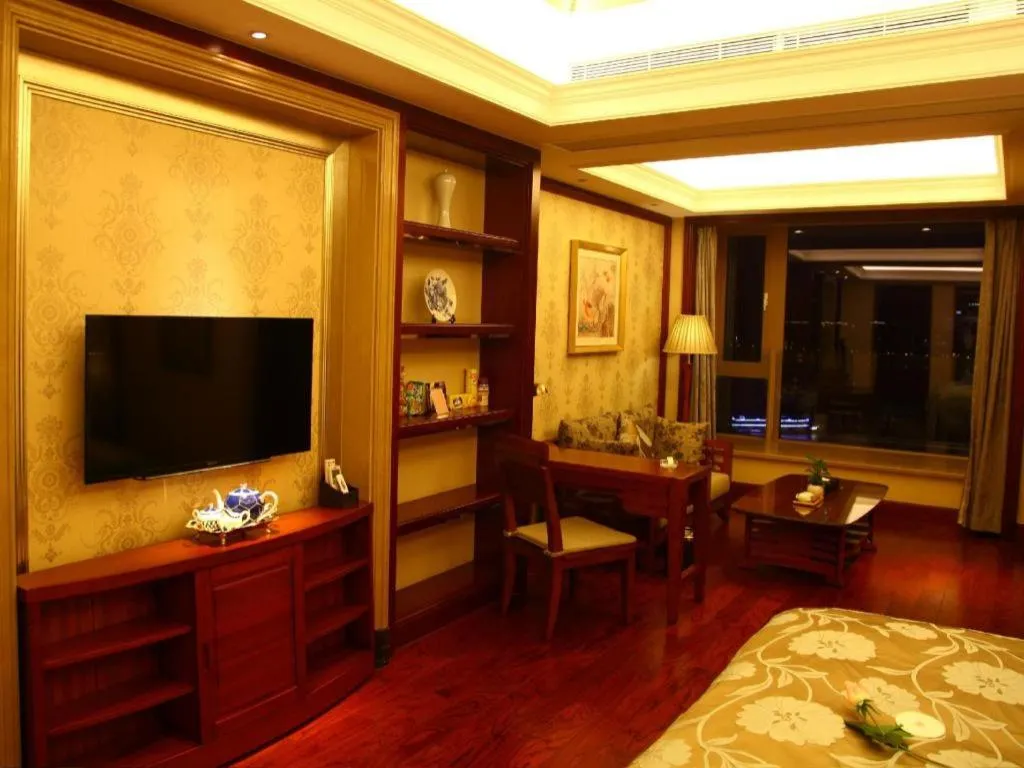 Bed in Hangzhou Lingtao Pavilion Hotel