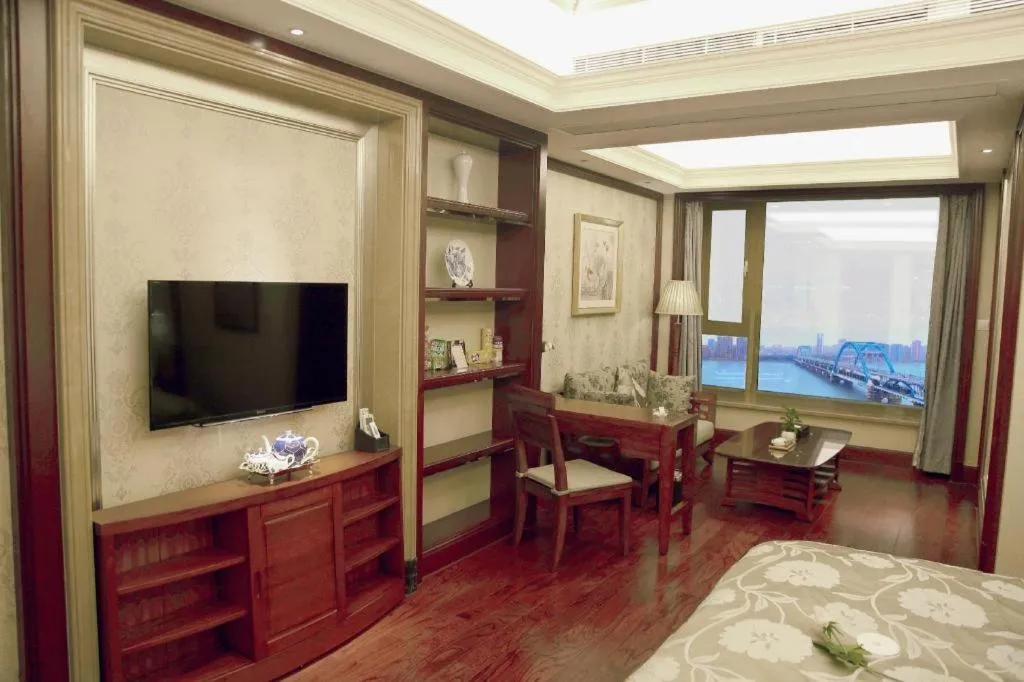 Bed in Hangzhou Lingtao Pavilion Hotel