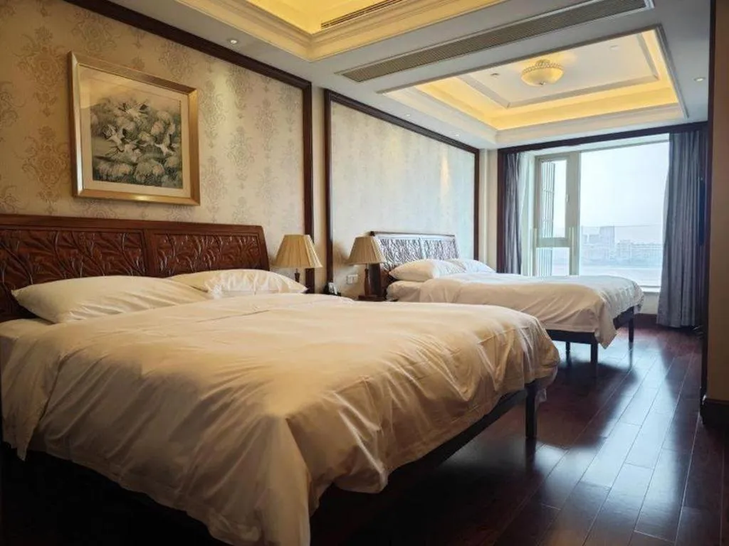 Bed in Hangzhou Lingtao Pavilion Hotel