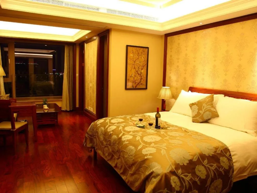 Bed in Hangzhou Lingtao Pavilion Hotel