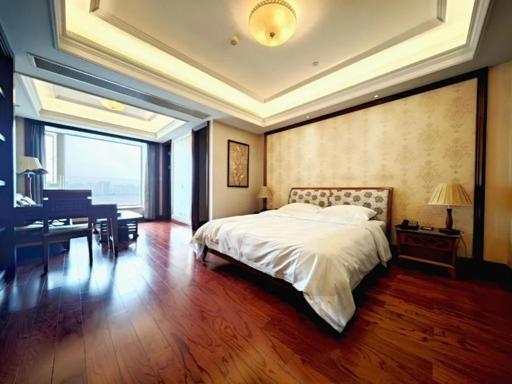 Bed in Hangzhou Lingtao Pavilion Hotel