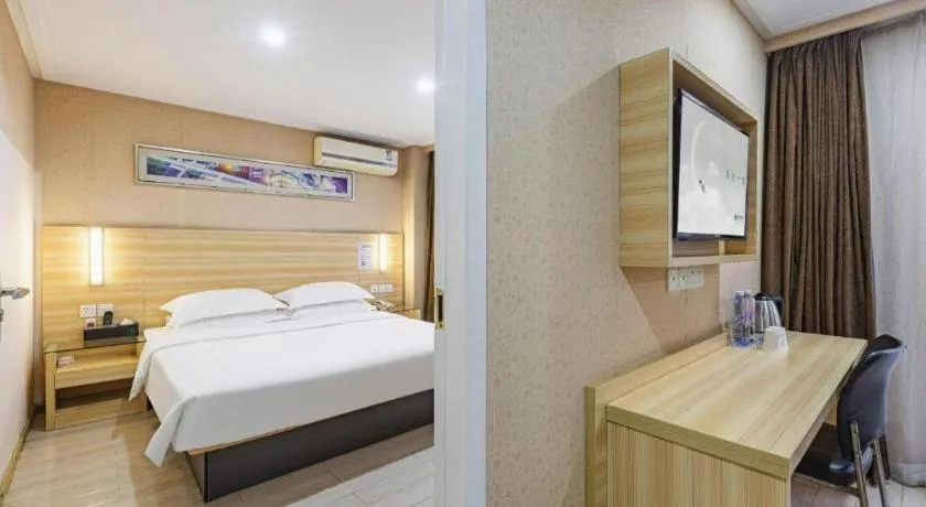 Bed in City Comfort Inn Wuhan Hankou Railway Station West Square