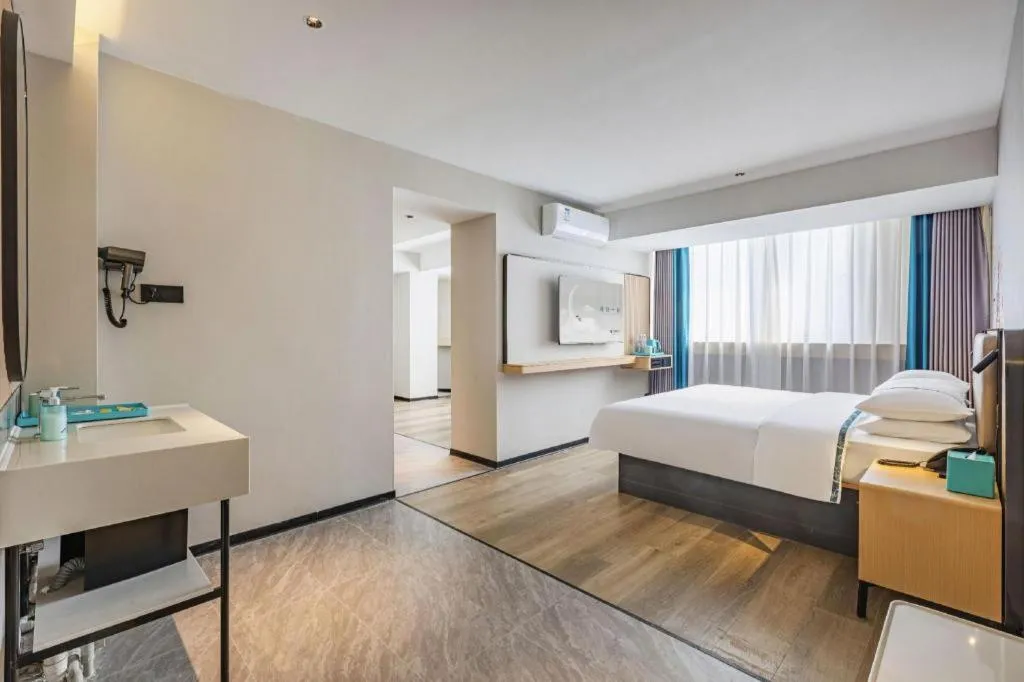 Bed in City Comfort Inn Wuhan Hankou Railway Station West Square