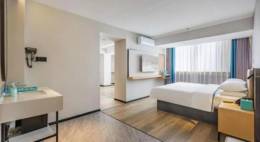 Bed in City Comfort Inn Wuhan Hankou Railway Station West Square