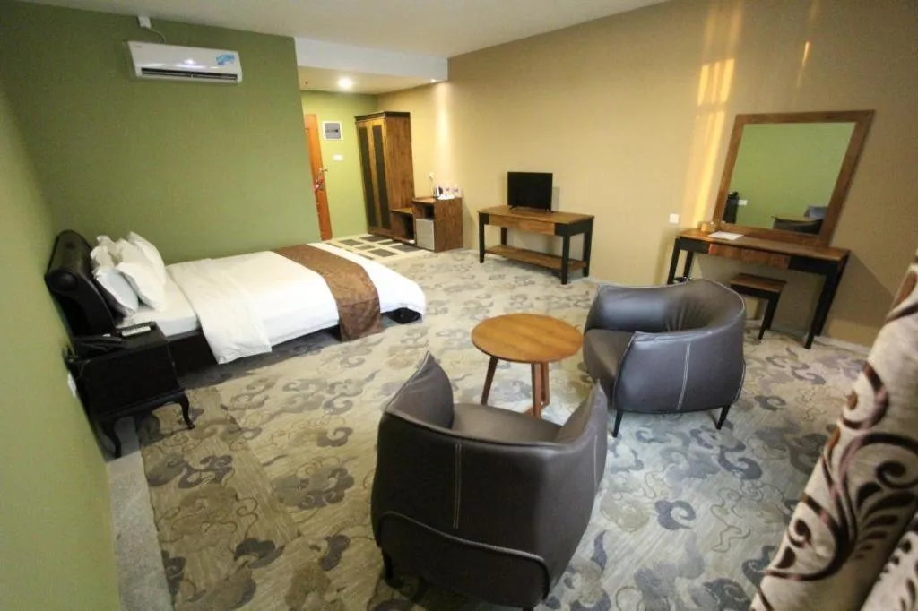 Bed in Nipah Island Resort