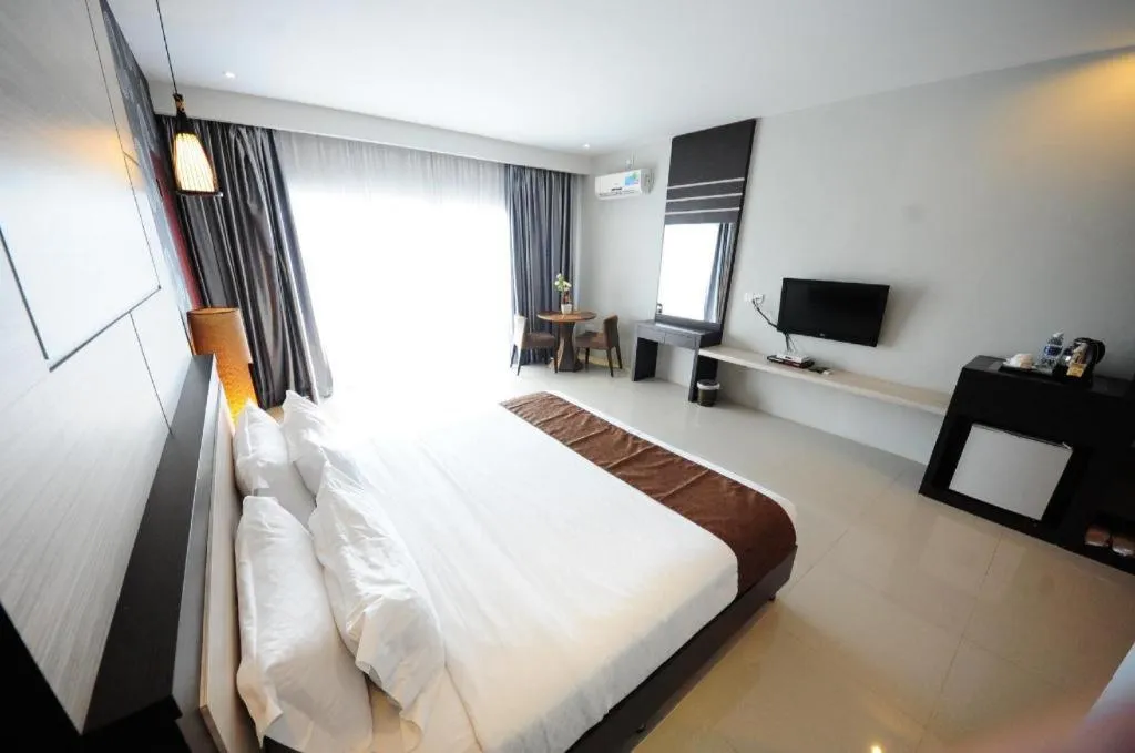 Bed in Nipah Island Resort