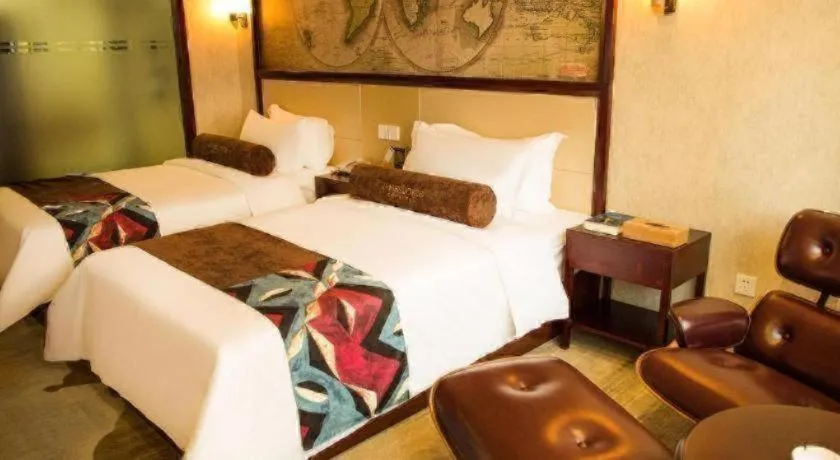 Bed in James Joyce Coffetel Qinhuangdao Taiyangcheng Wenhua Road