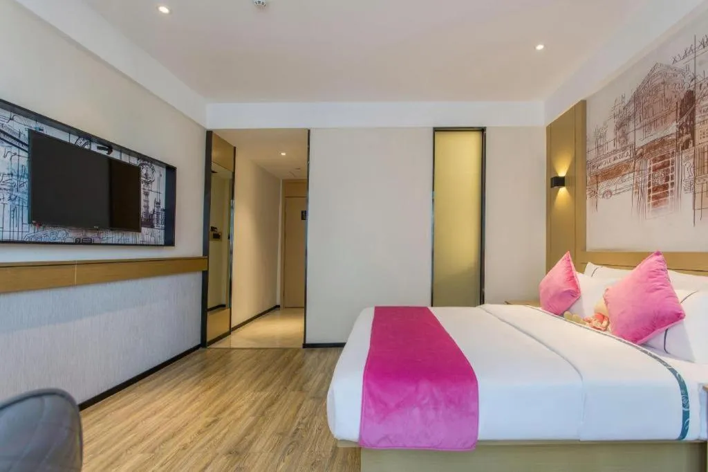 Bed in City Comfort Inn Wuhan Baibuting