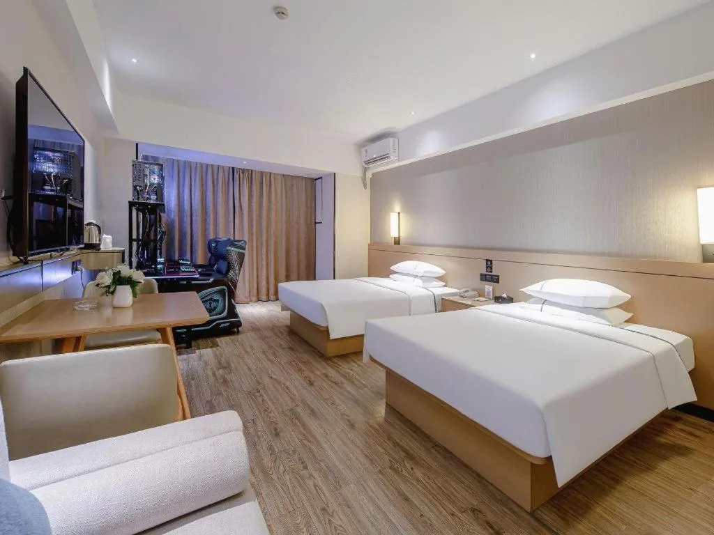 Bed in City Comfort Inn Nanning Anji Wanda Plaza