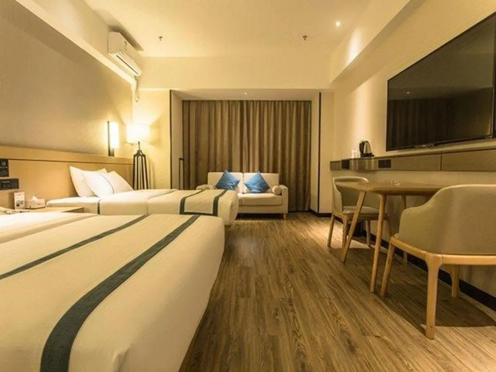 Bed in City Comfort Inn Nanning Anji Wanda Plaza