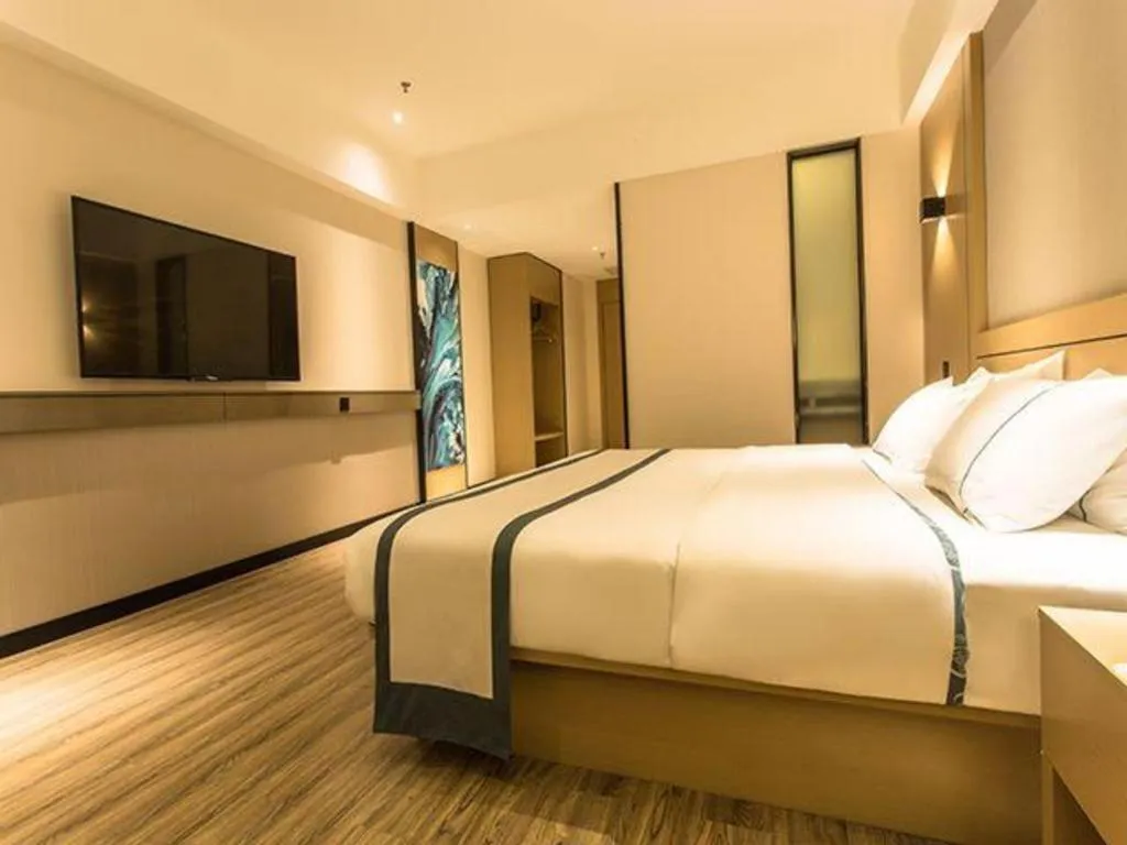 Bed in City Comfort Inn Nanning Anji Wanda Plaza