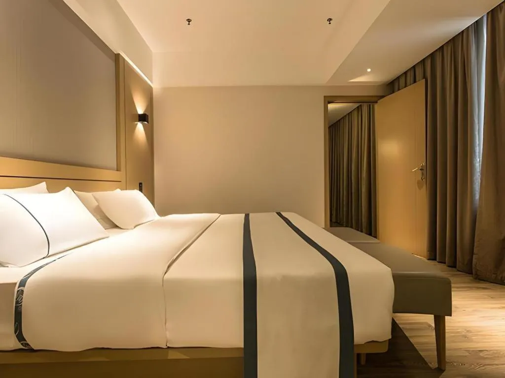 Bed in City Comfort Inn Nanning Anji Wanda Plaza