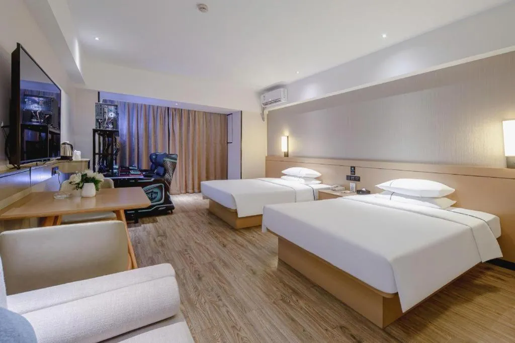 Bed in City Comfort Inn Nanning Anji Wanda Plaza