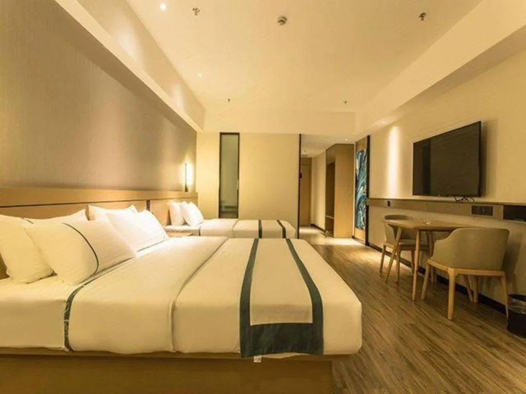 Bed in City Comfort Inn Nanning Anji Wanda Plaza