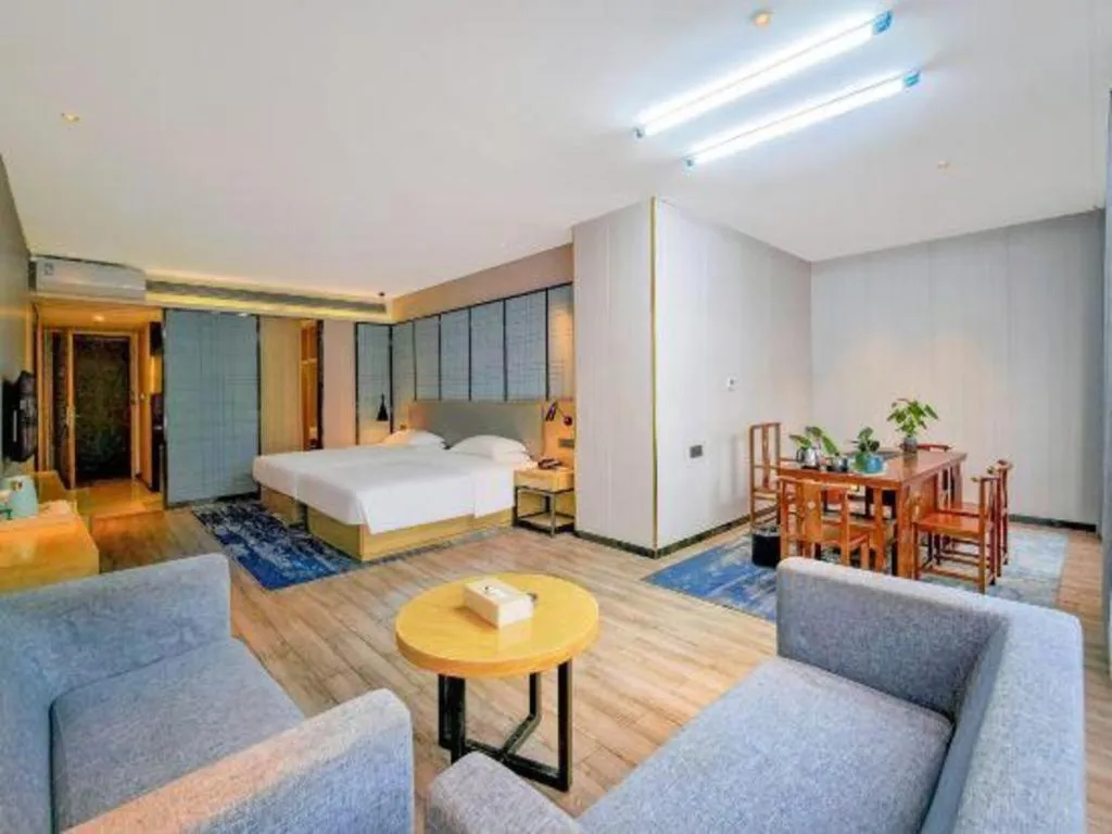 Bed in Echarm Hotel Danzhou Xiari Plaza