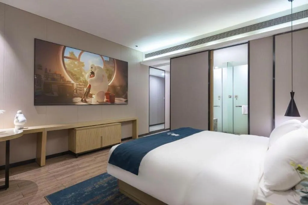 Bed in Echarm Hotel Danzhou Xiari Plaza