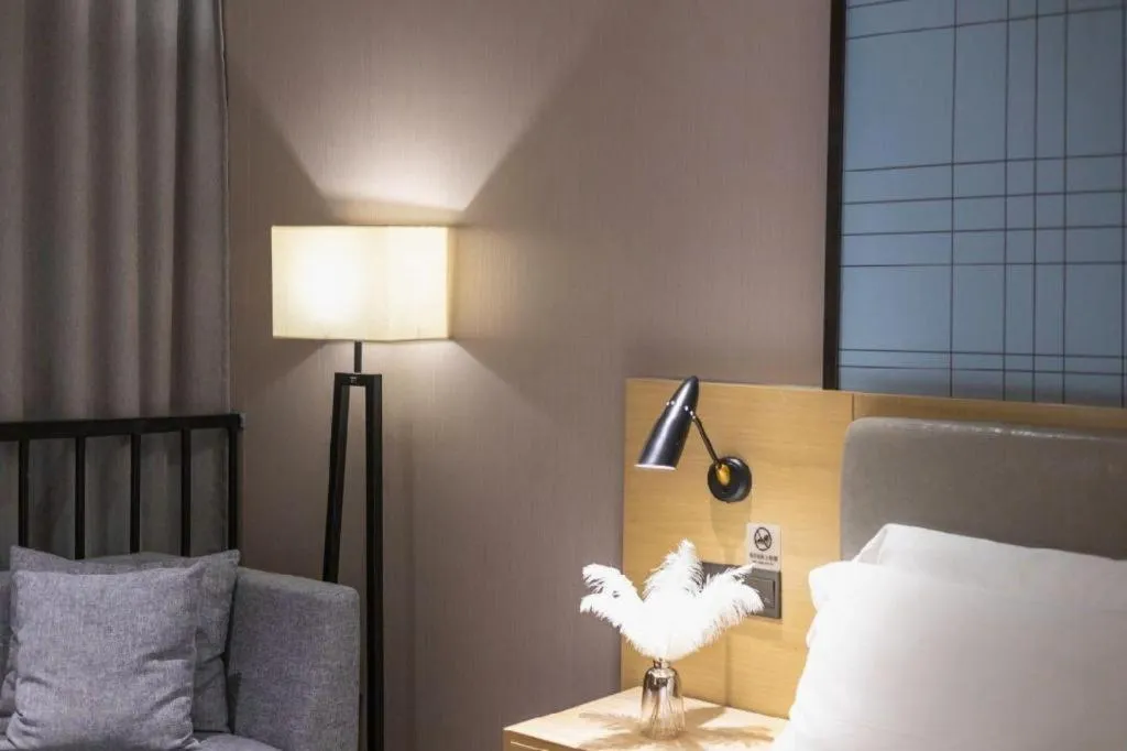 Bed in Echarm Hotel Danzhou Xiari Plaza