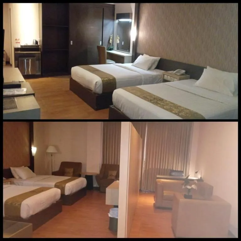 Bed in Grand Dian Hotel Slawi