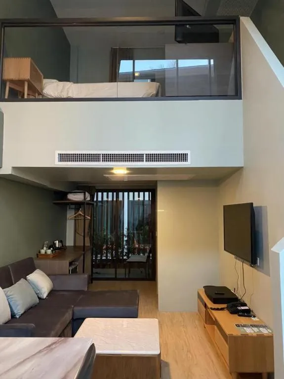 Bed in Eco Cozy Beachfront Resort Chaam