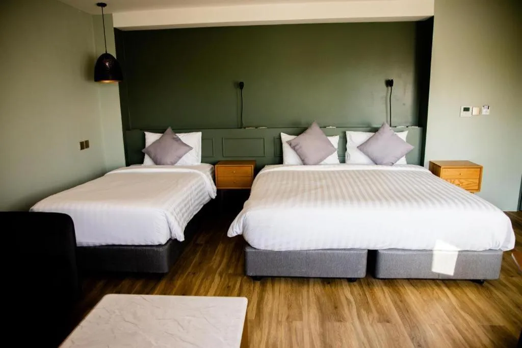 Bed in Eco Cozy Beachfront Resort Chaam