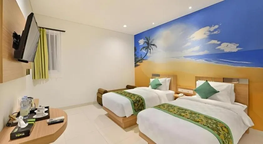 Bed in Lotus Hotel Subang