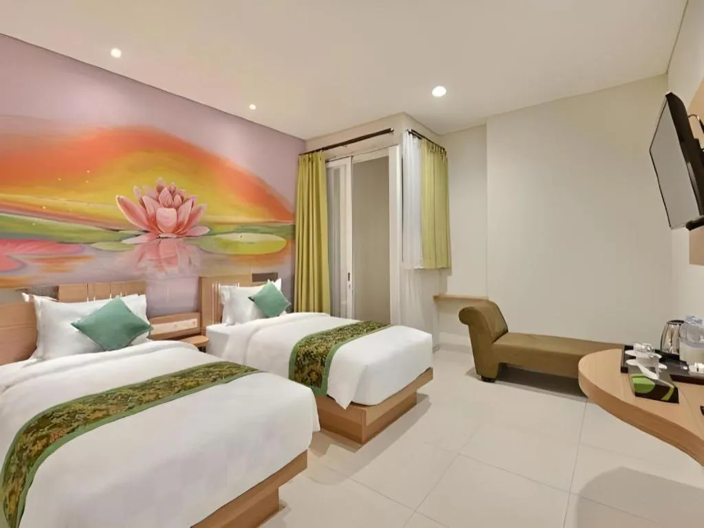 Bed in Lotus Hotel Subang