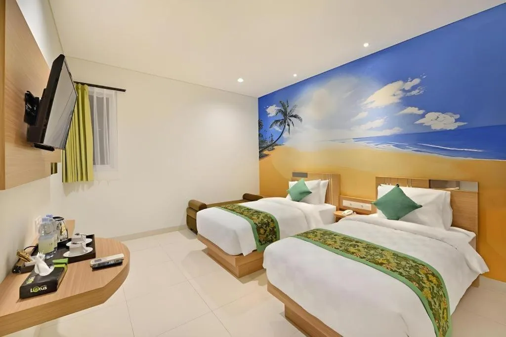 Bed in Lotus Hotel Subang