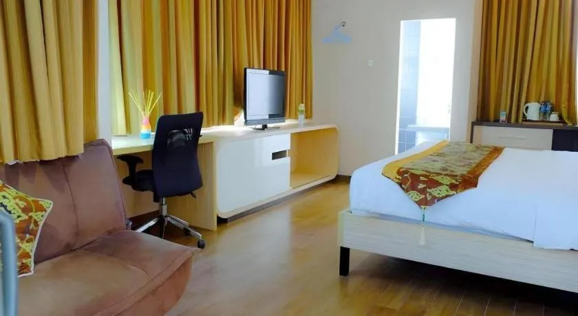 Bed in Lotus Hotel Subang