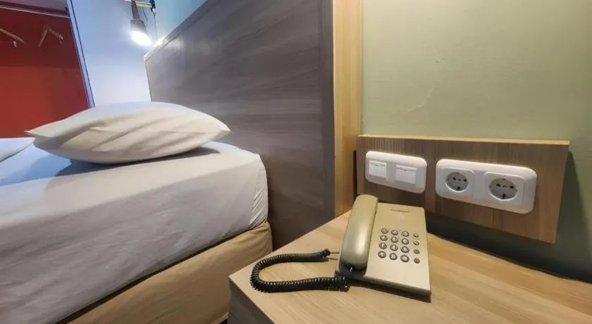 Bed in Hotel Celebes