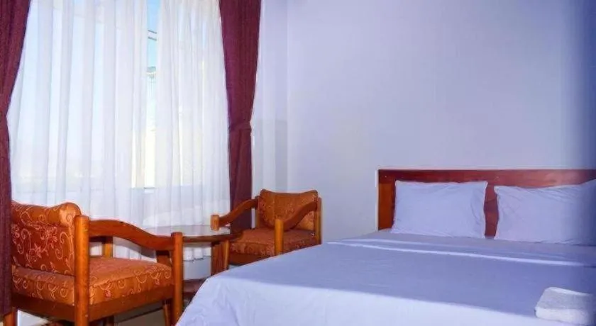 Bed in Thien Nga Family Hotel