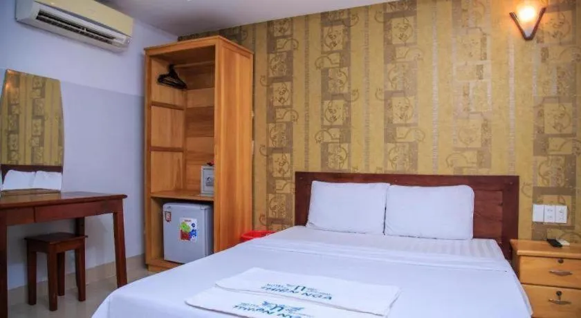 Bed in Thien Nga Family Hotel