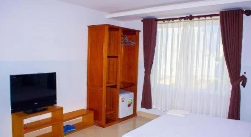 Bed in Thien Nga Family Hotel