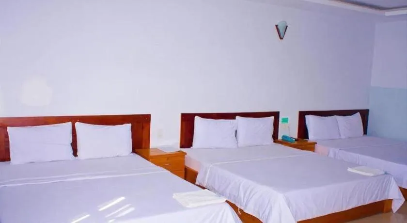 Bed in Thien Nga Family Hotel