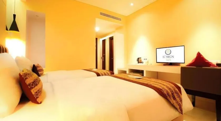 Bed in G'Sign Hotel Banjarmasin