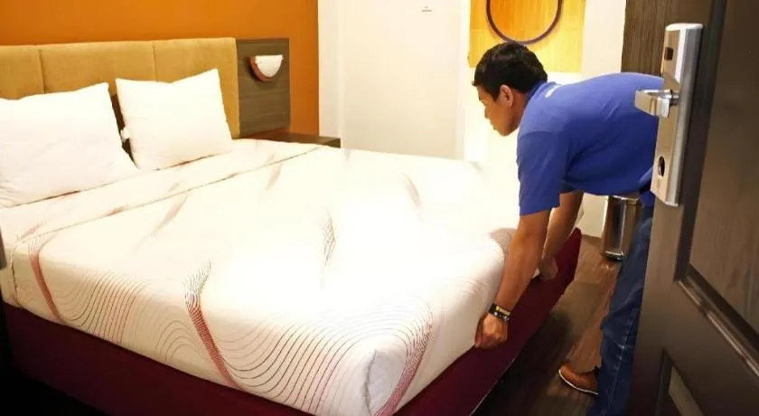 Bed in Hotel Pantes Semarang