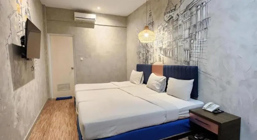 Bed in Hotel Pantes Semarang