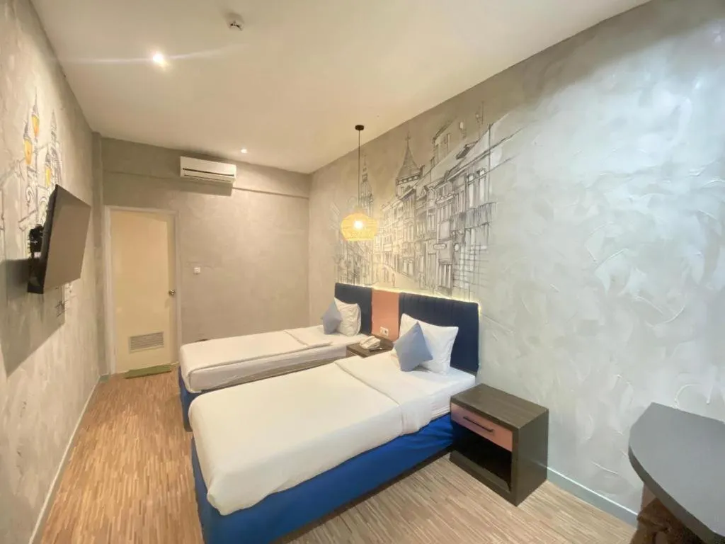 Bed in Hotel Pantes Semarang