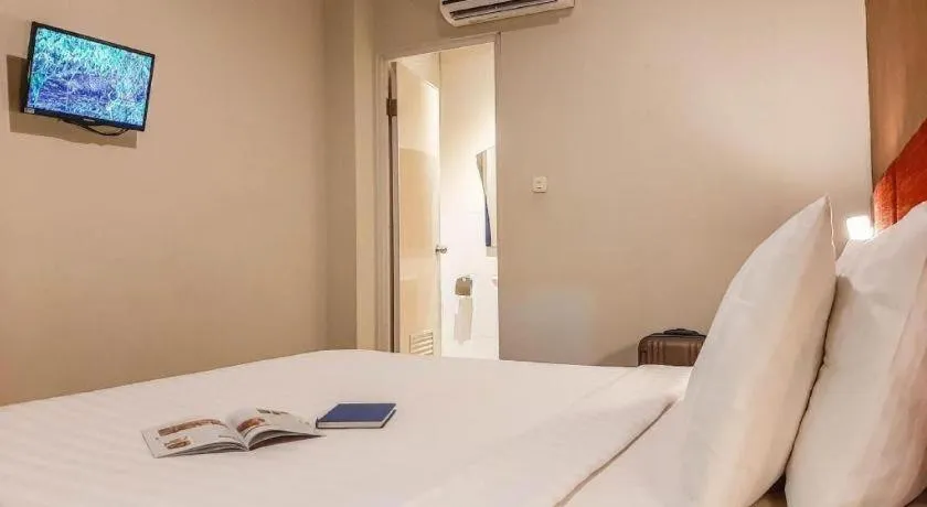 Bed in Hotel Pantes Semarang