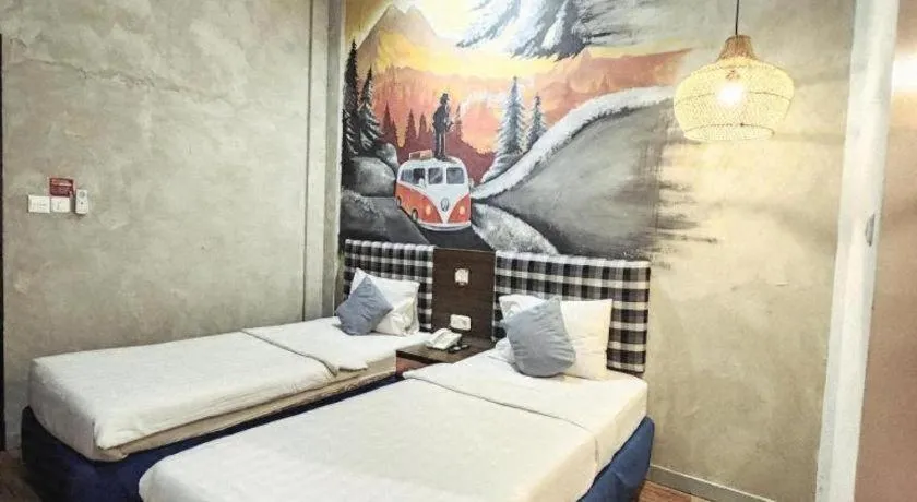 Bed in Hotel Pantes Semarang