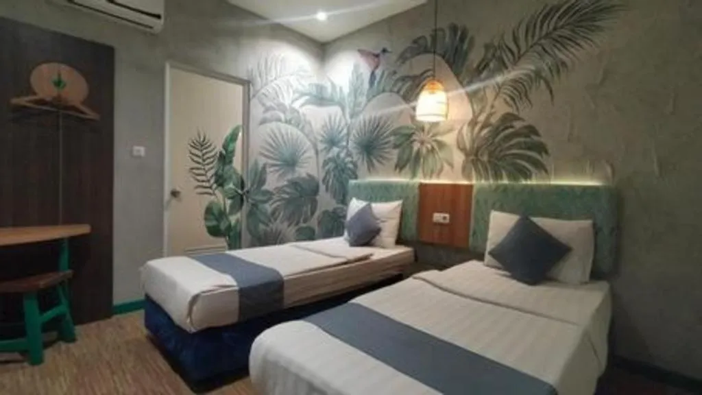 Bed in Hotel Pantes Semarang