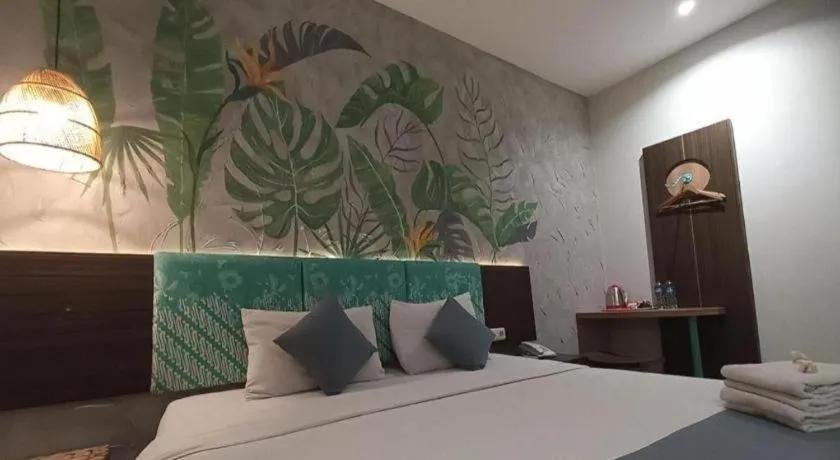 Bed in Hotel Pantes Semarang