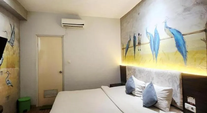 Bed in Hotel Pantes Semarang