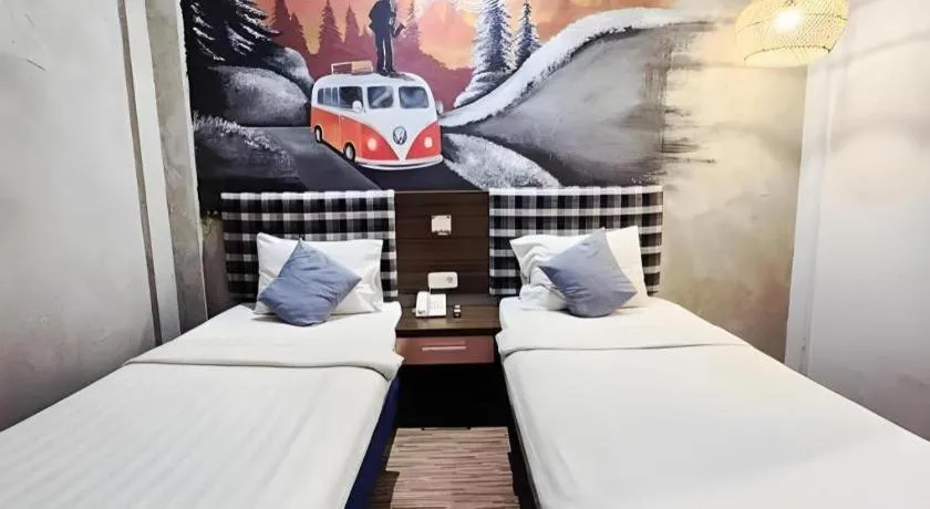 Bed in Hotel Pantes Semarang